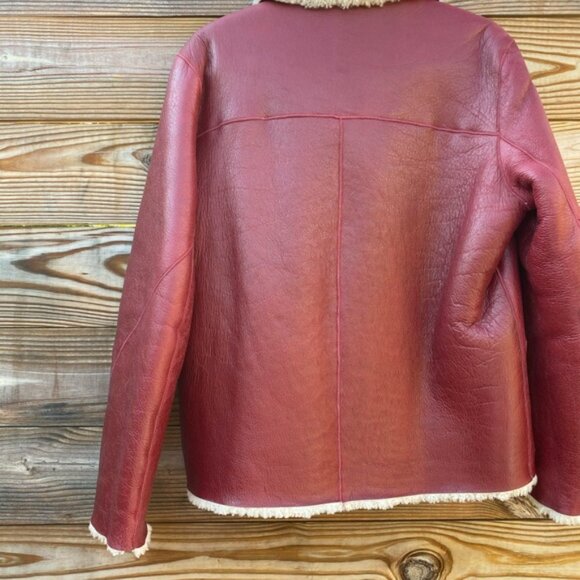 Sandro Leather / Sherpa Jacket - Picture 7 of 12